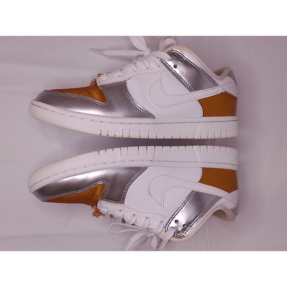 Nike Dunk Low SE "Heirloom" Silver Gold Metalic - Picture 16 of 16
